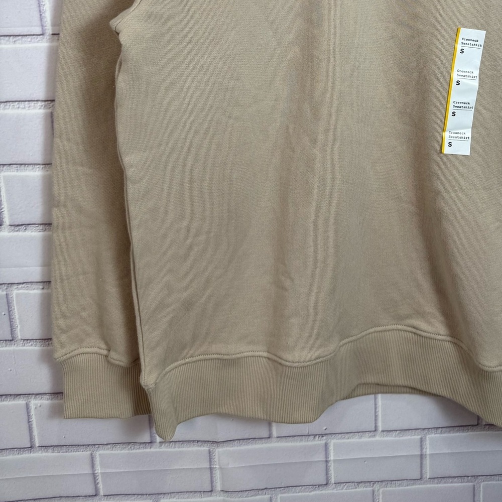 Woolrich Graphic 100% Crewneck Sweatshirt Boots Print Beige Size S - Picture 9 of 12